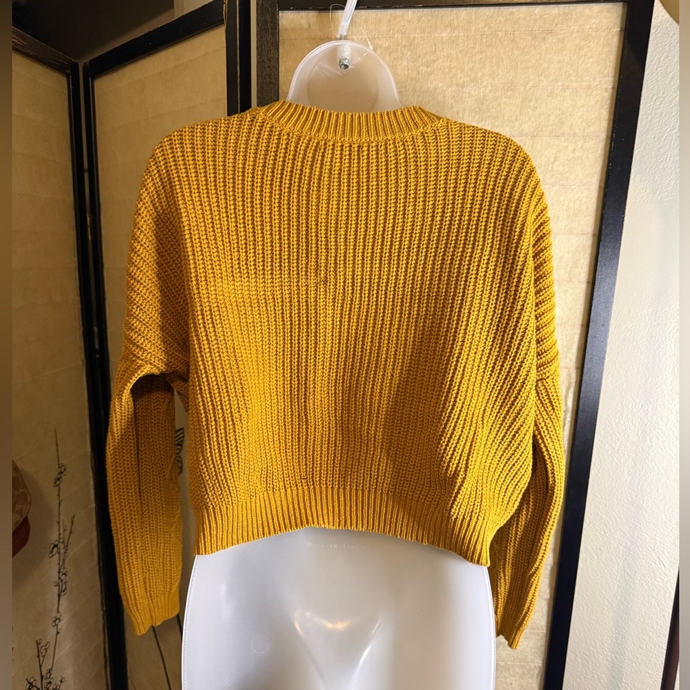 Fashion Nova Golden Knit Sweater - Picture 3 of 4